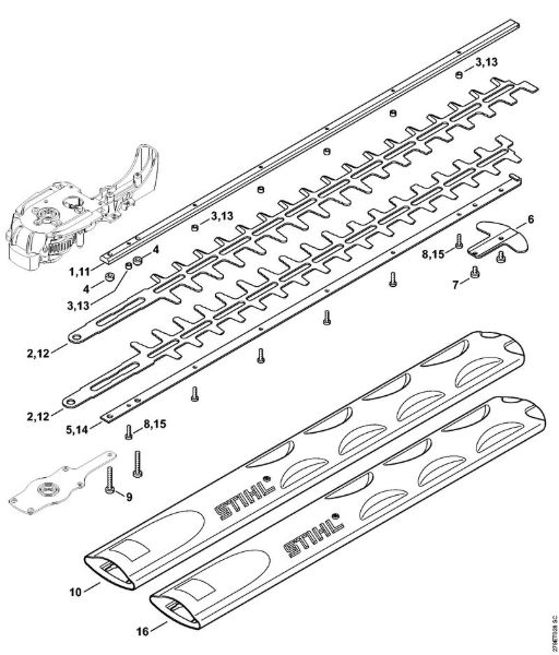 Corta-sebes eléctricos (HSE) HSE 71 Equipamento de corte HSE 71 da marca Stihl