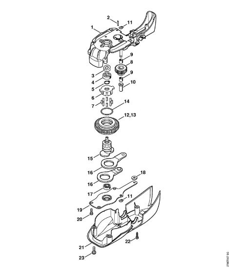 Corta-sebes eléctricos (HSE) HSE 81 Engrenagem HSE 71, 81 da marca Stihl