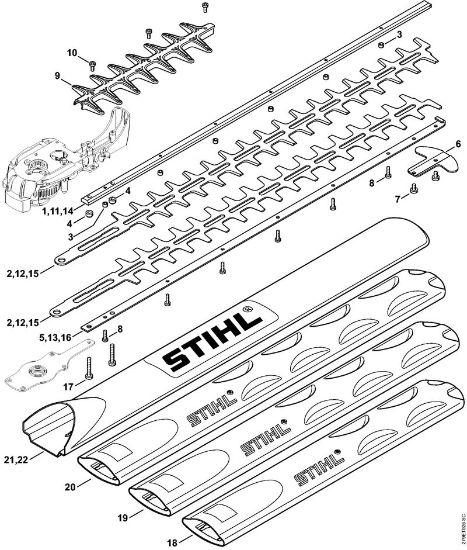 Corta-sebes eléctricos (HSE) HSE 81 Equipamento de corte HSE 81 da marca Stihl