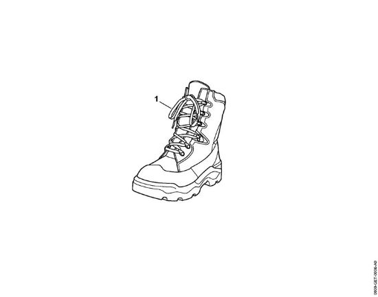 Atacadores Botas de couro p/moto-serras Dynamic GTX Tam. 47 Botas de couro para moto-serras DYNAMIC GTX da marca Stihl