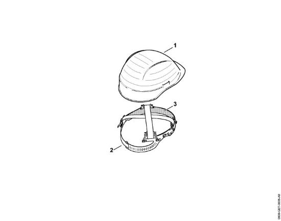 ProtecçÃµes das cabeças Capacete cor-de-laranja, para construçÃµes Capacetes para construção da marca Stihl