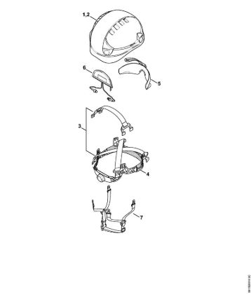 ProtecçÃµes das cabeças Conjunto de capacetes DYNAMIC LIGHT Conjunto de capacetes DYNAMIC LIGHT da marca Stihl