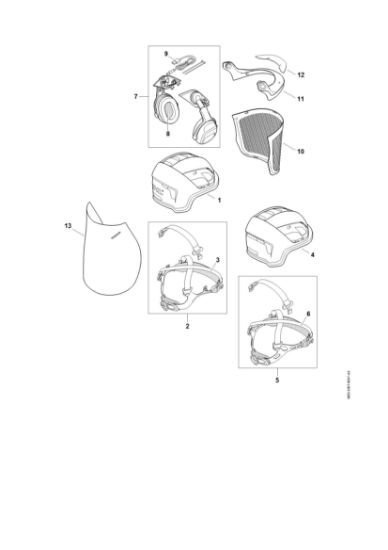 Imagem de Conjunto de capacetes ADVANCE X-Vent Conjuntos de capacetes ADVANCE X-Vent