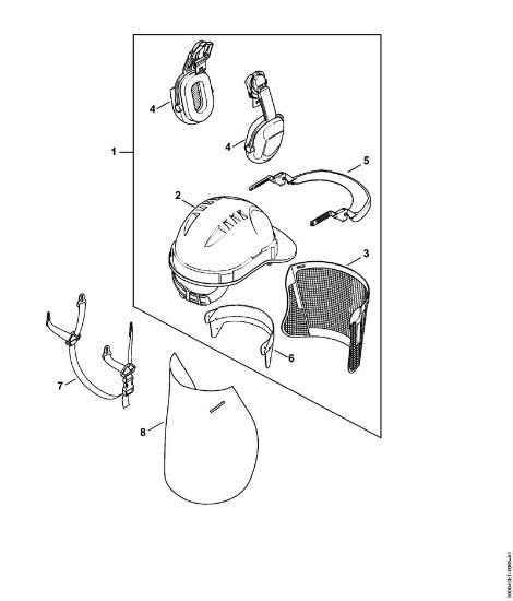 ProtecçÃµes das cabeças Conjuntos de capacetes FUNCTION Basic Conjunto de capacetes FUNCTION Basic da marca Stihl