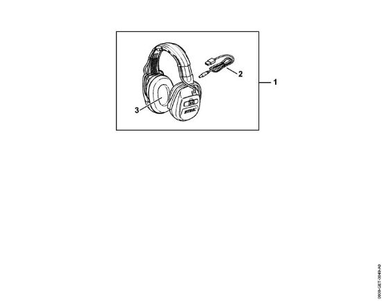 Viseiras e protecçÃµes anti-ruido Arco de protecção anti-ruido DYNAMIC Sound Conjunto higiénico DYNAMIC BT da marca Stihl