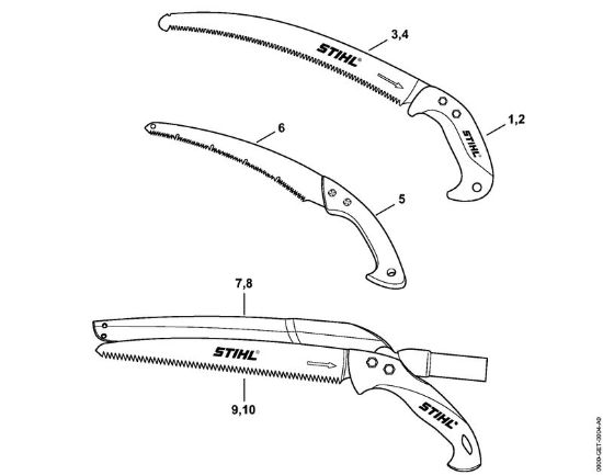 Ferramentas manuais Serra de poda MegaCut PR 33 Serra para ramos da marca Stihl