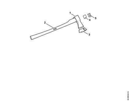 Ferramentas para rachar Machado para rachar AX 28 T Machado para rachar AX 28 T da marca Stihl