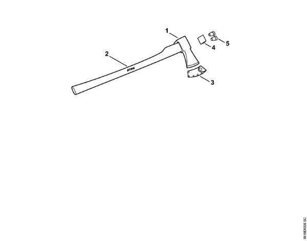 Ferramentas para rachar Machado para rachar AX 28 T Machado para rachar AX 28 T da marca Stihl