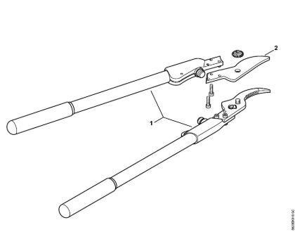 Tesouras Tesoura de poda F200A-40 Tesoura de poda F200A-40 da marca Stihl