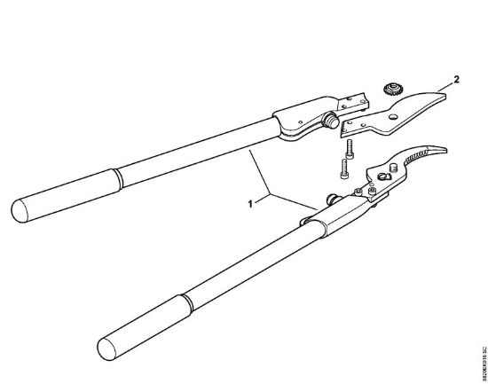 Tesouras Tesoura de poda F200A-40 Tesoura de poda F200A-40 da marca Stihl