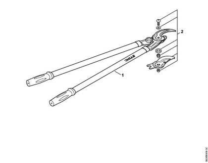 Tesouras Tesoura de poda PB 20 Tesoura de poda Bypass Dynamic 800 mm da marca Stihl