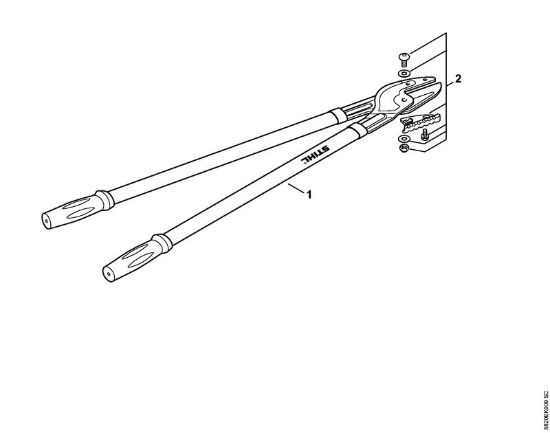 Tesouras Tesoura de poda PB 25 Bigorna da marca Stihl