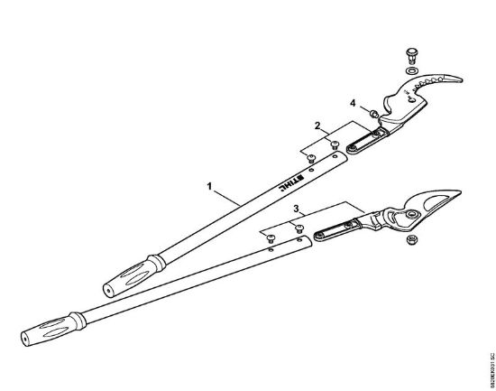 Tesouras Tesoura de poda PB 30 Tesoura de desbaste Bypass EXTREMA da marca Stihl