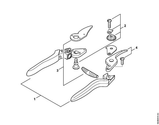 Tesouras Tesoura de podar F8 Tesoura de podar F8 da marca Stihl