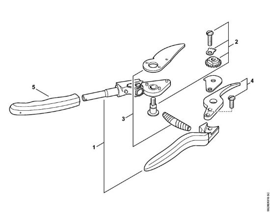 Tesouras Tesoura para o jardim F 10 Tesoura de podar F10 da marca Stihl