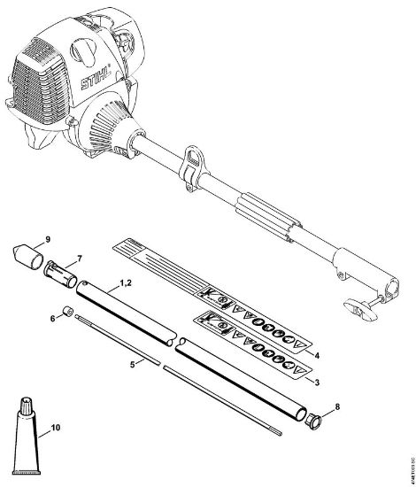 Ferramentas combinadas (-KM) BC-KM BC-KM Haste da marca Stihl