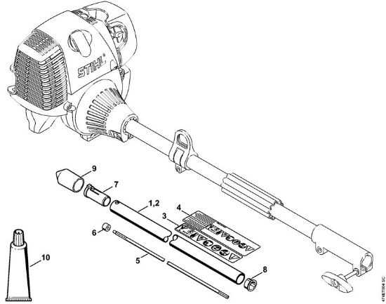 Ferramentas combinadas (-KM) BF-KM BF-KM Haste da marca Stihl