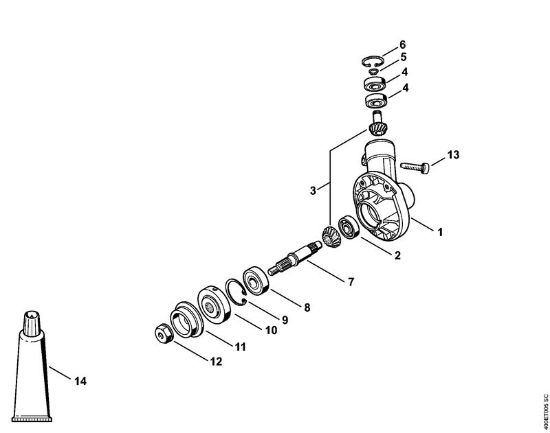 Ferramentas combinadas (-KM) FCB-KM - 4180 FCB-KM Engrenagem da marca Stihl