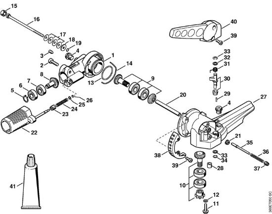 Ferramentas combinadas (-KM) FH-KM 135Â° Engrenagem angular 135Â°, regulável da marca Stihl