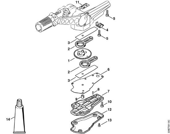Ferramentas combinadas (-KM) FH-KM 135Â° Engrenagem da lamina 135Â°, regulável da marca Stihl