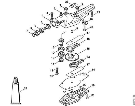 Ferramentas combinadas (-KM) HL-KM 0Â° Engrenagem 0Â° da marca Stihl