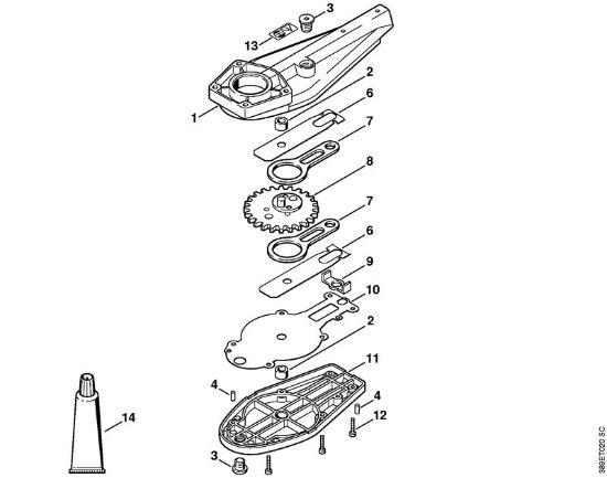 Ferramentas combinadas (-KM) HL-KM 0Â° - 90Â° Engrenagem da lamina 0Â°, 30Â°, 0Â° - 90Â° (24.2005) da marca Stihl