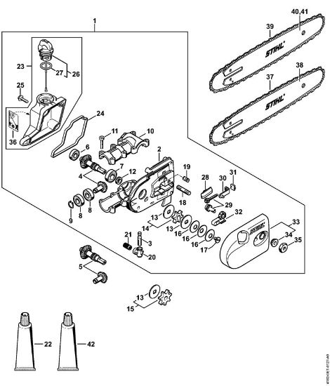 Ferramentas combinadas (-KM) HT-KM Engrenagem da marca Stihl