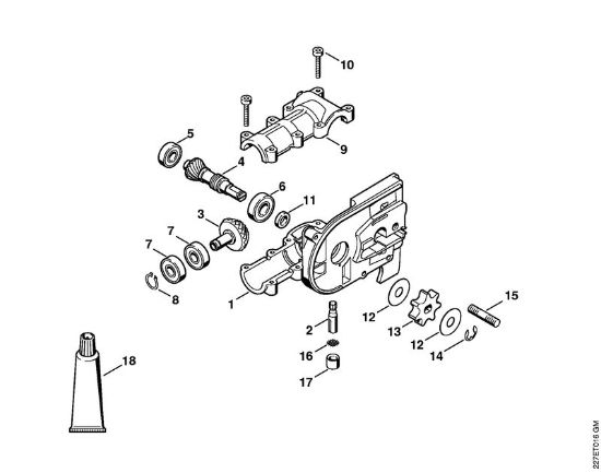 Ferramentas combinadas (-KM) HT-KM Engrenagem (38.2002) da marca Stihl
