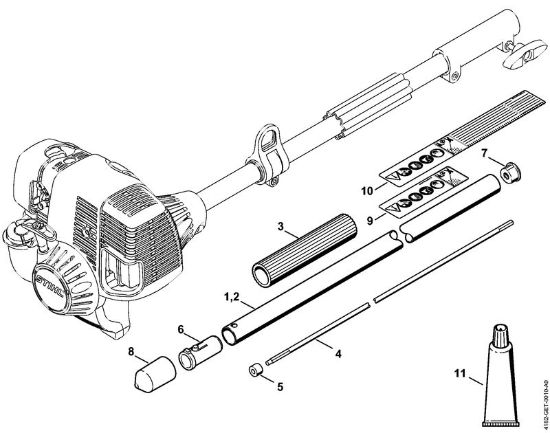 Ferramentas combinadas (-KM) HT-KM Haste da marca Stihl