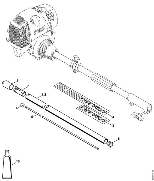 Ferramentas combinadas (-KM) KB-KM KB-KM Haste da marca Stihl