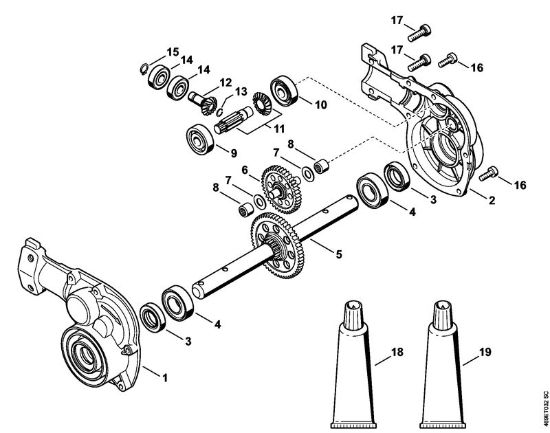 Ferramentas combinadas (-KM) KW-KM KW-KM Engrenagem da marca Stihl
