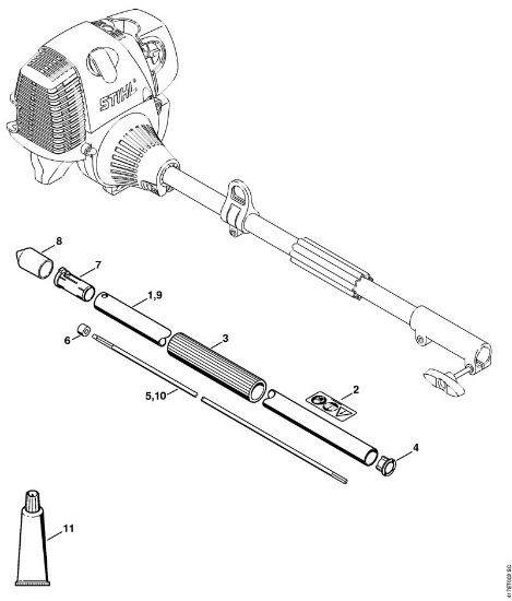 Ferramentas combinadas (-KM) SP-KM Haste da marca Stihl