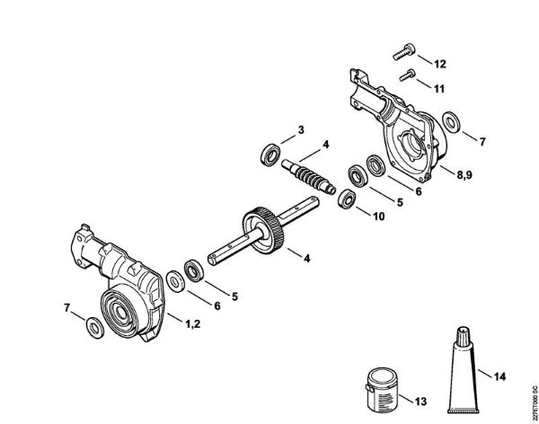 Ferramentas de anexo BF BF Engrenagem da marca Stihl