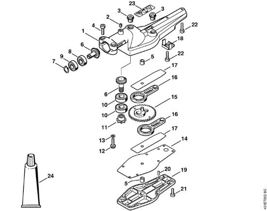 Ferramentas de anexo HL 0Â° Engrenagem 0Â° da marca Stihl