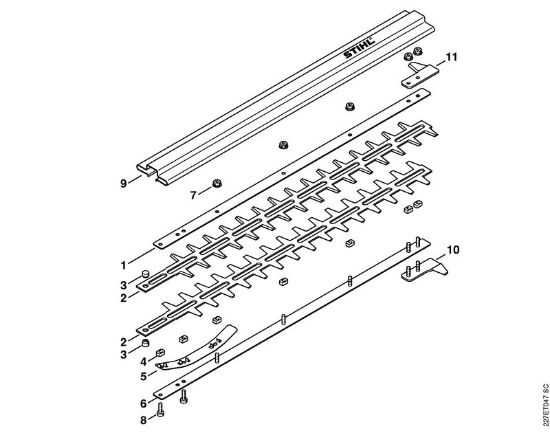 Ferramentas de anexo HL 135Â° HL Lamina da marca Stihl