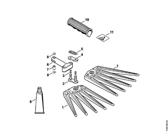 Ferramentas de anexo SP Ancinho da marca Stihl