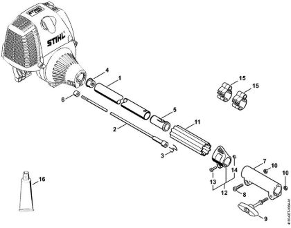 Motores combinados (KM) KM 130 R Haste da marca Stihl