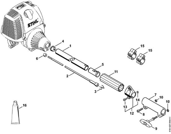 Motores combinados (KM) KM 130 R Haste da marca Stihl