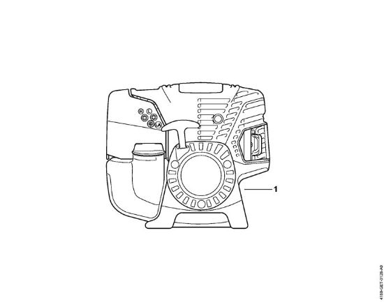 Motores combinados (KM) KM 131 R Numero da máquina da marca Stihl