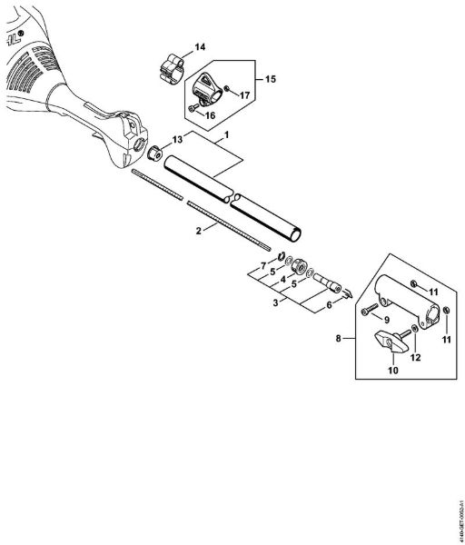Motores combinados (KM) KM 55 Haste, Cabo circular KM 55, KM 55 C-E da marca Stihl