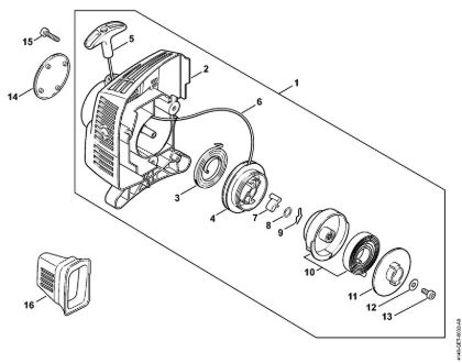 Motores combinados (KM) KM 55 RC-E Dispositivo de arranque ErgoStart da marca Stihl