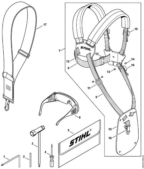 Motores combinados (KM) KM 56 RC-E Ferramentas, Acessórios especiais da marca Stihl