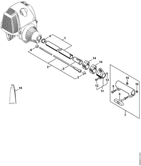 Motores combinados (KM) KM 90 Haste KM 90 da marca Stihl