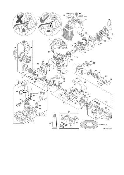 Imagem de Mecanismo propulsor até a Numero da máquina 514291126 KM 94 RC-E