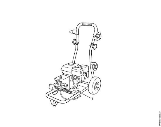Lavadora de alta pressão a gasolina (RB) RB 302 Numero da máquina da marca Stihl