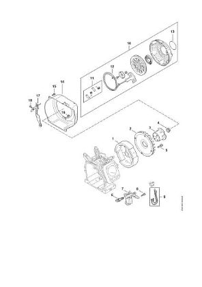 Imagem de Sistema de ignição, Roda do ventilador, Dispositivo de arranque RB 400 Dirt Boss