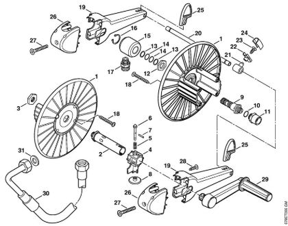 Lavadora de alta pressão a gasolina (RB) RB 402 Tambor da mangueira da marca Stihl