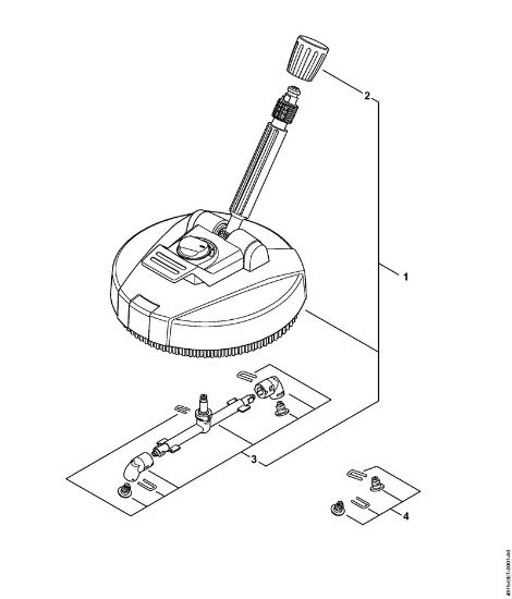 Lavadora de alta pressão eléctrica (RE) RE 100 Lavadora de superfícies RA 82   06/2019 da marca Stihl