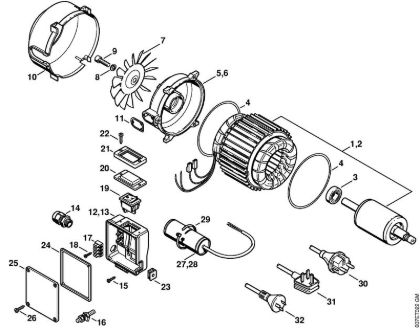 Lavadora de alta pressão eléctrica (RE) RE 102 KM Motor eléctrico da marca Stihl