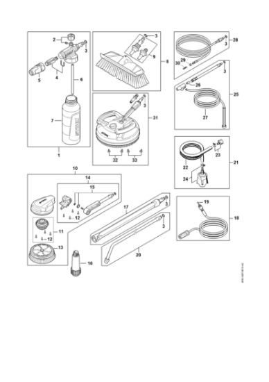 Imagem de Acessórios especiais RE 80 - 170 PLUS RE 109
